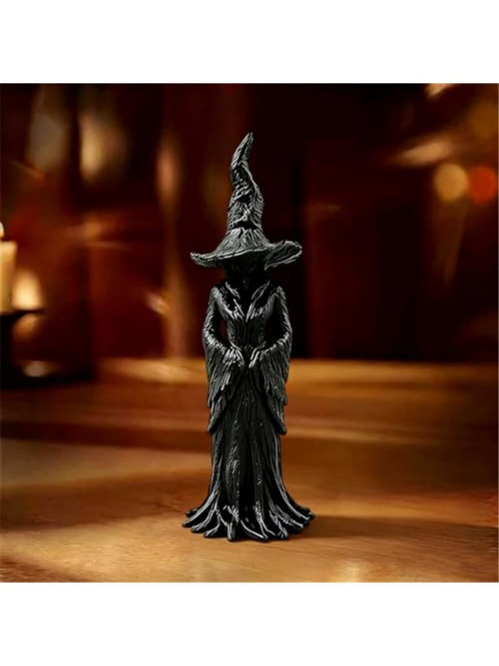 Halloween Gothic Resin Figurine Vintage Dark Fantasy Witch Statue